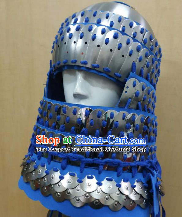 Chinese Traditional Ming Dynasty Soldier Helmet Ancient Swordsman Hat Headwear for Men