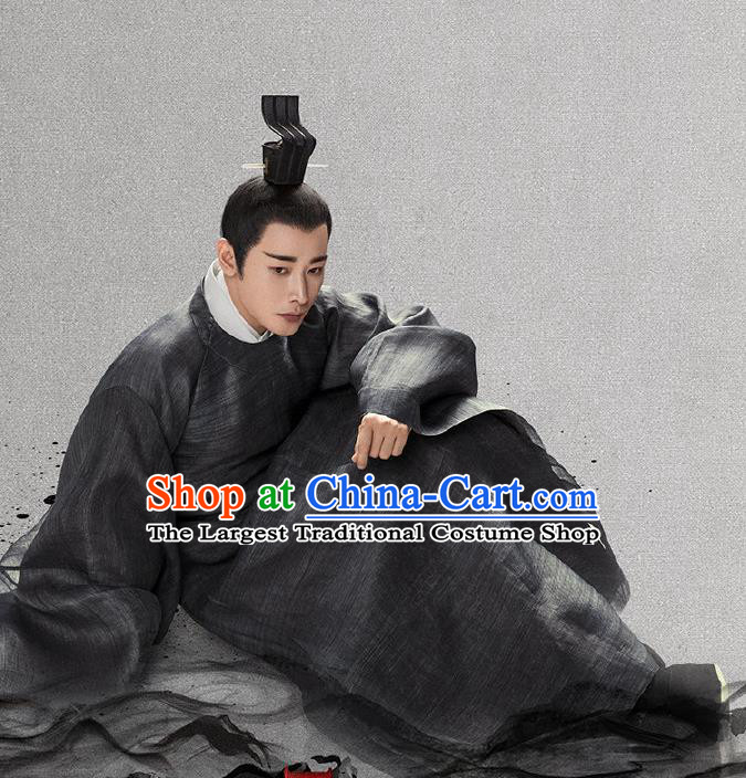Chinese Ancient Drama Royal Nirvana Crown Prince Xiao Dingquan Replica Costumes and Headdress Complete Set
