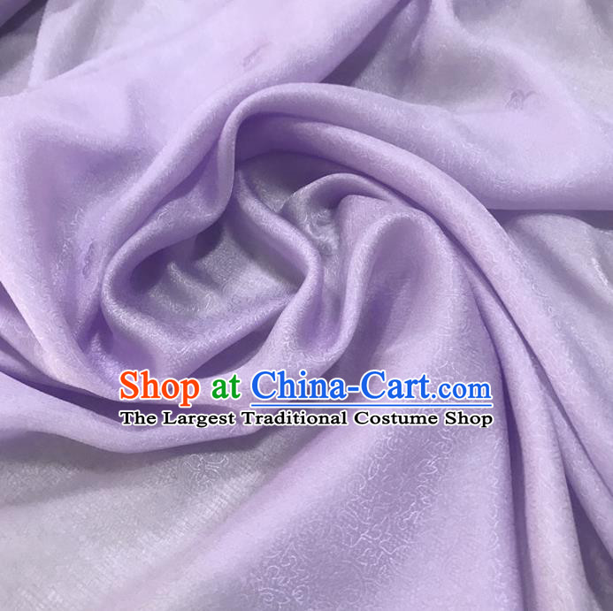 Chinese Traditional Design Pattern Lilac Silk Fabric Cheongsam Mulberry Silk Drapery