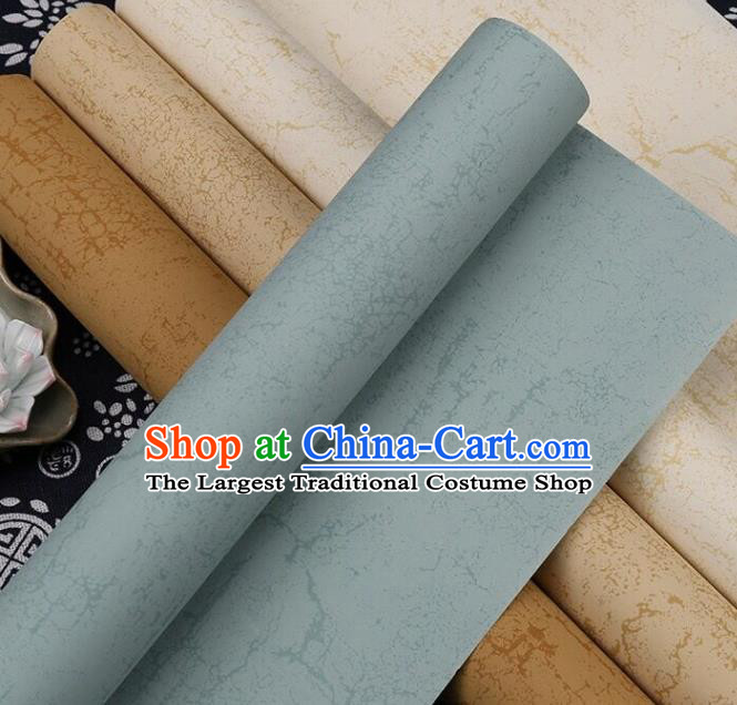 Traditional Chinese Ice Cracks Pattern Calligraphy Blue Paper Handmade The Four Treasures of Study Writing Batik Art Paper