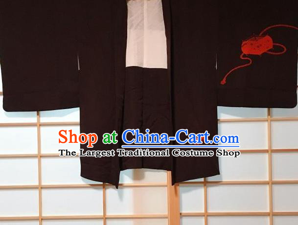 Japanese Traditional Embroidered Haori Jacket Japan Kimono Overwear Costume for Men