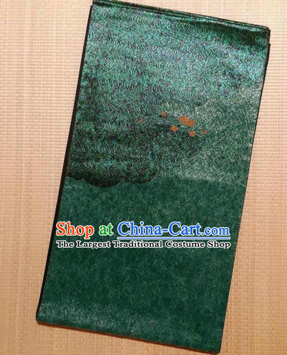 Japanese Traditional Pattern Atrovirens Brocade Waistband Japan Kimono Yukata Belt for Women
