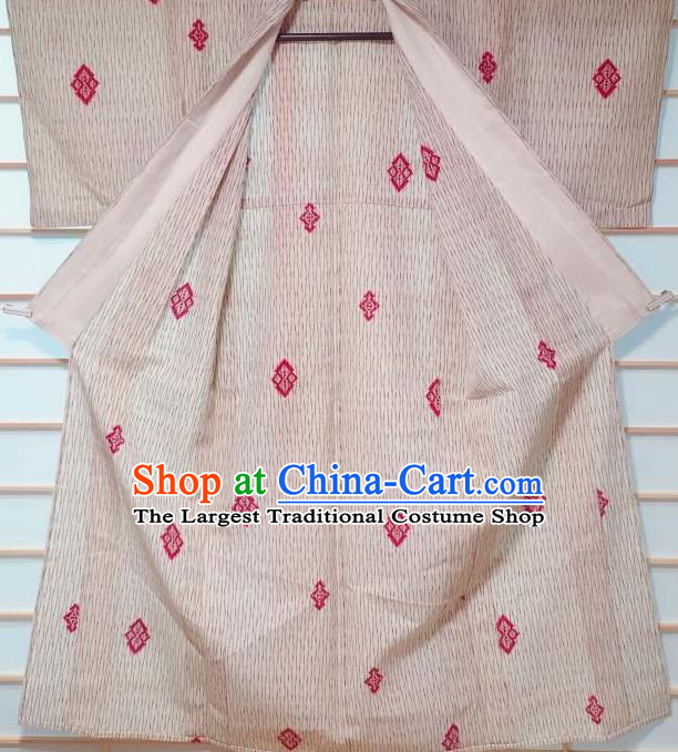 Traditional Japanese Kimono Japan Classical Pattern Yukata Dress Costume for Women