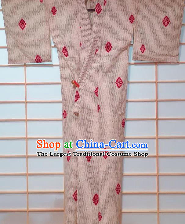 Traditional Japanese Kimono Japan Classical Pattern Yukata Dress Costume for Women