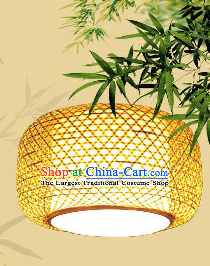 Traditional Chinese Bamboo Weaving Hanging Lanterns Handmade Lantern Scaldfish Lamp