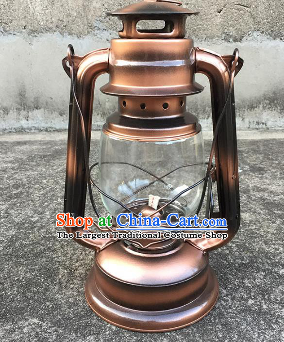 Chinese Traditional Kerosene Lamp Desk Lanterns Handmade Barn Lantern