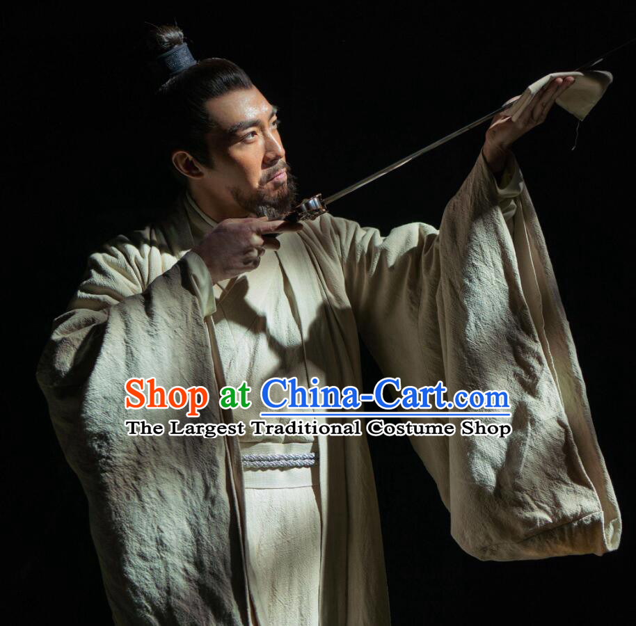 Chinese Ancient Drama Ming Dynasty Prince of Han Zhu Gaoxu Costume and Headpiece Complete Set