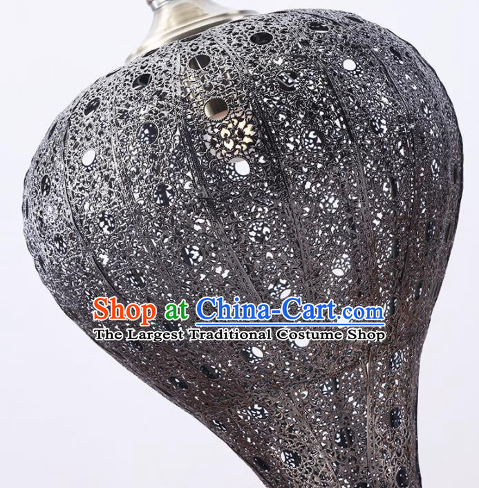 Asian Traditional Hollow Out Iron Ceiling Lantern Thailand Handmade Lanterns Hanging Lamps