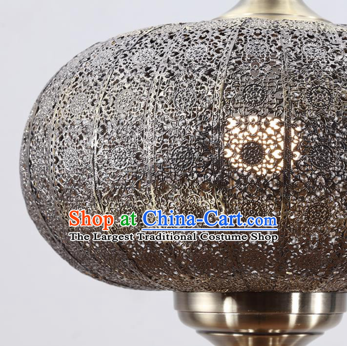 Asian Traditional Iron Carving Ceiling Lantern Thailand Handmade Lanterns Hanging Lamps