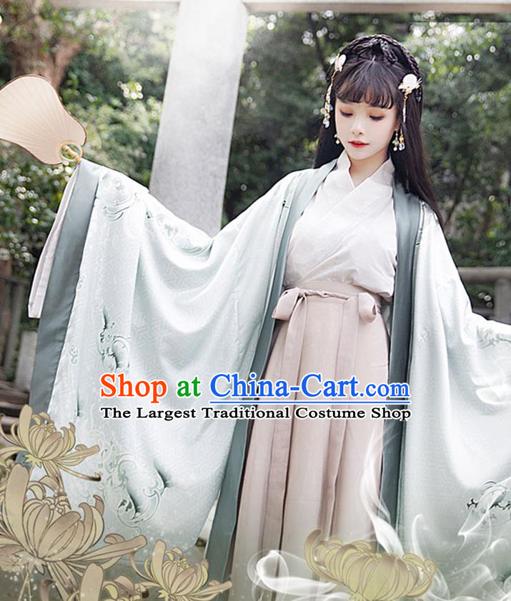 Traditional Chinese Ancient Patrician Lady Hanfu Dress Zhou Dynasty Princess Historical Costumes for Women