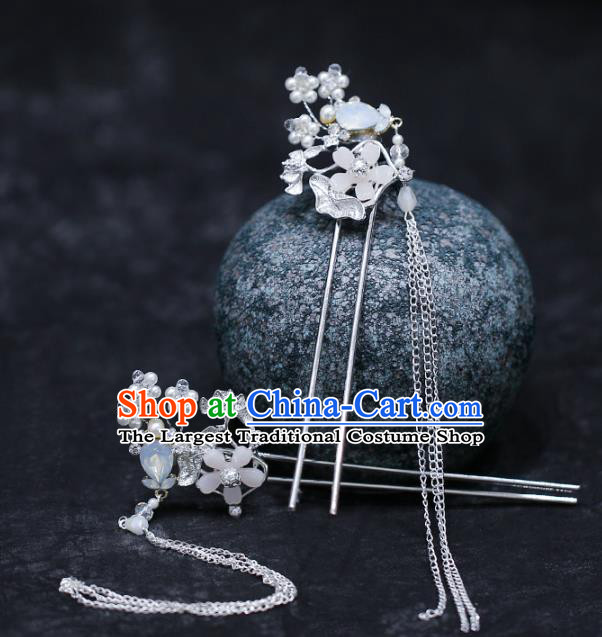 Chinese Traditional Hanfu Tassel Hairpins Ancient Hair Accessories for Women