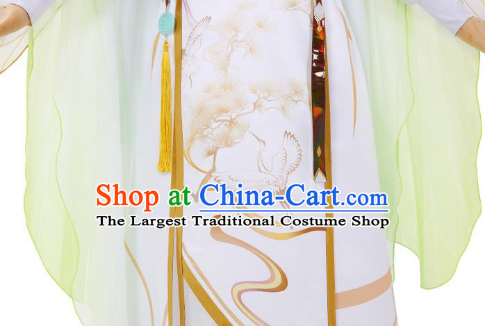 Traditional Chinese Cosplay Knight Costume Ancient Swordsman Hanfu Clothing for Men