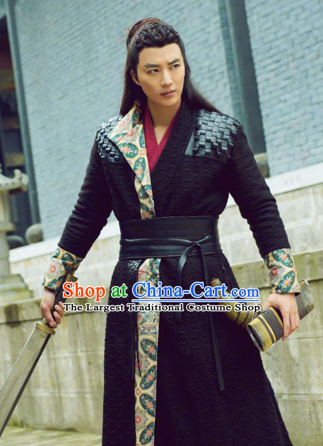 Chinese Ancient Swordsman Zhao Wohuan Clothing Historical Drama Xia Tan Jian Bu Zhi Costume for Men