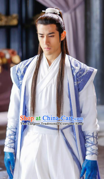 Swords of Legends Chinese Ancient Royal Prince Xia Yize Clothing Historical Drama Costume and Headwear for Men
