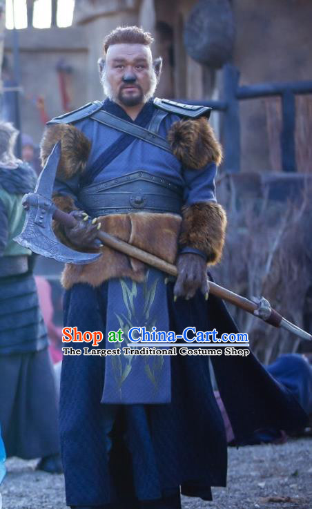 Swords of Legends Chinese Ancient Monster Clothing Historical Drama Costume and Headwear for Men