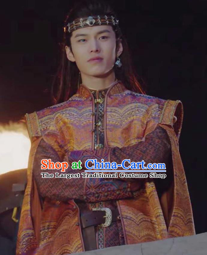 Chinese Drama The Love By Hypnotic Ancient Childe Aide Yushu Historical Costume and Headwear for Men