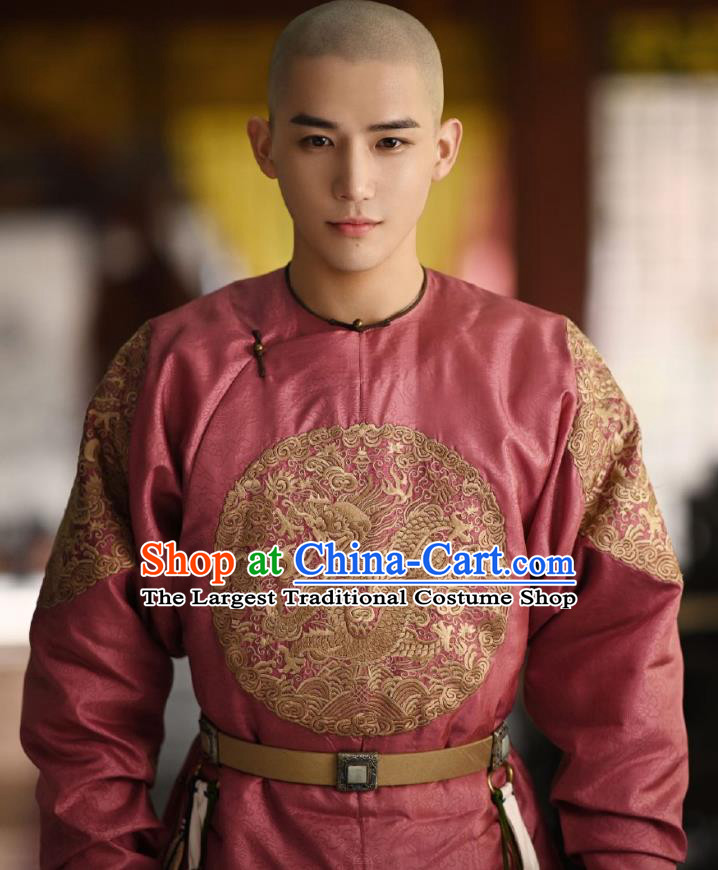 Chinese Ancient Manchu Thirteen Prince Garment Drama Dreaming Back to the Qing Dynasty Aisin Gioro Yun Xiang Gown Apparel Costumes