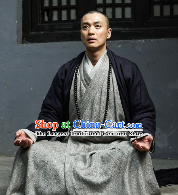 Chinese Ancient Ming Dynasty Monk Garment Drama The Great Shaolin Cheng Wendao Apparels Clothing