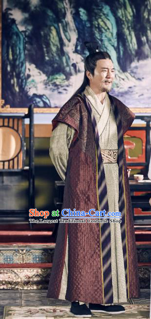 Chinese Ancient Milord Apparels Knight Costumes and Headwear Wuxia Drama Xiya Xia Old Swordsman Garment