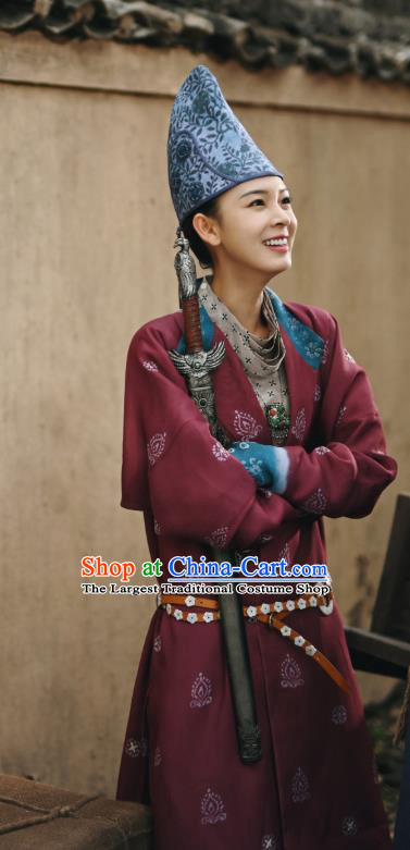 Chinese Ancient Tang Dynasty Taoist Garment Clothing and Headwear Drama Wu Xin The Monster Killer Swordsman Liu Qinghu Apparels