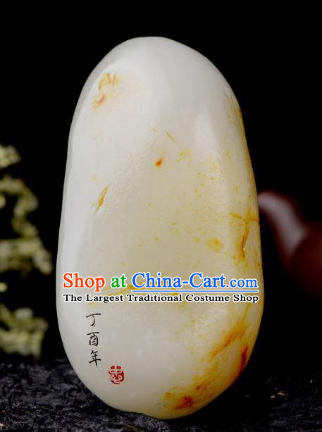Chinese Ancient Carving Jade Fish Dragon Accessories Jade Craft Jade Handgrip