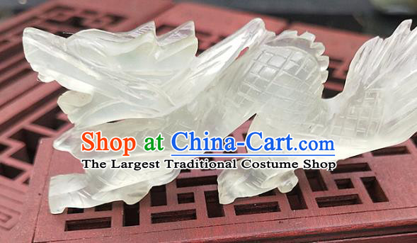 Chinese Handmade Jade Accessories Handgrip Craft Jade Jewelry Jade Dragon Pendant