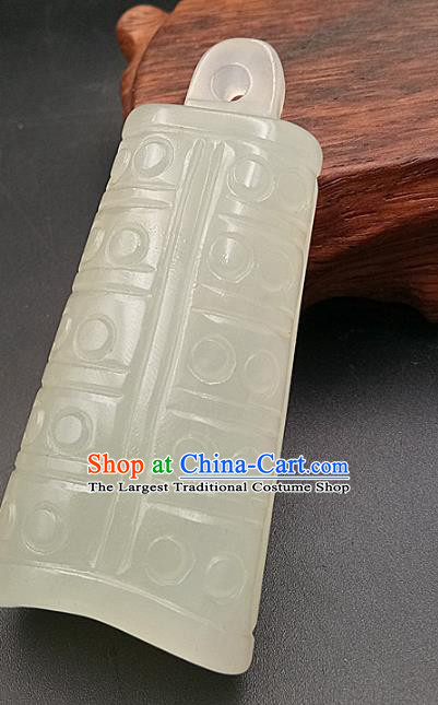 Chinese Handmade Jade Necklet Accessories Handgrip Craft Handmade Jade Jewelry Jade Carving Chime Waist Pendant