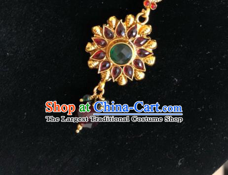 Traditional Indian Court Wedding Bride Eyebrows Pendant Asian India Headwear Jewelry Accessories for Women