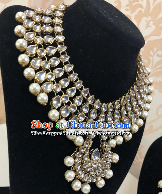 Indian Traditional Wedding Necklace Asian India Bride Jewelry Accessories for Women
