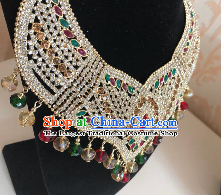 Indian Court Traditional Wedding Colorful Beads Necklace Asian India Bride Jewelry Accessories for Women
