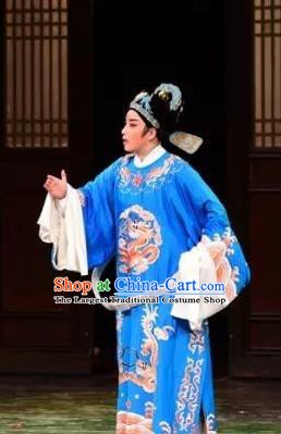 Chinese Yue Opera Xiaosheng Chen Kui Garment Costumes and Headwear Chen Sanliang Shaoxing Opera Young Male Scholar Official Robe Apparels