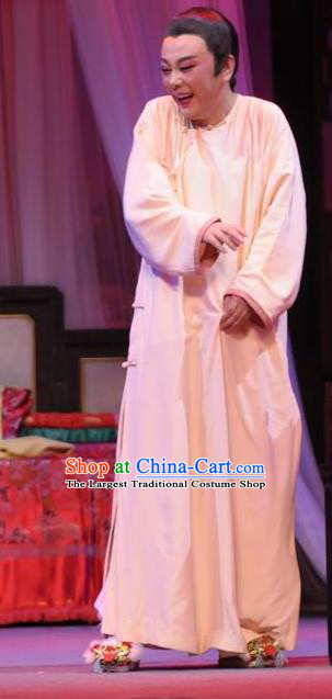Chinese Yue Opera Young Male Garment Costumes and Headwear Wisp of Hemp Shaoxing Opera Xiaosheng Robe Apparels