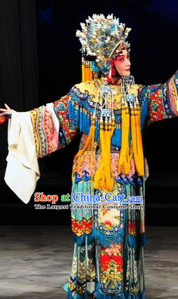 The Palace of Eternal Youth Chinese Kun Opera Consort Yang Costumes Peking Opera Hua Tan Dress Apparels Garment and Headdress