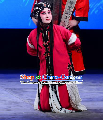 Injustice of Dou E Chinese Kunqu Opera Actress Costumes Peking Opera Garment Female Prisoner Apparels and Headdress