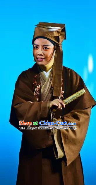 Chinese Yue Opera Xiao Xiao Chun Yu Scholar Dai Liyan Costumes and Headwear Shaoxing Opera Xiaosheng Young Male Garment Apparels