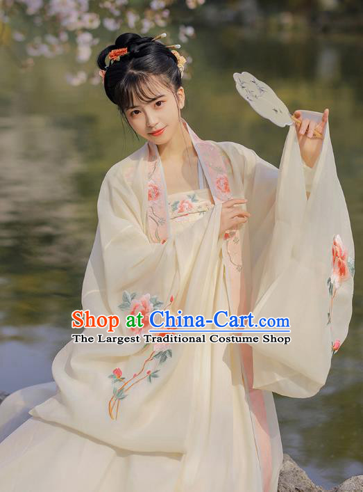 Chinese Traditional Tang Dynasty Court Lady Historical Costumes Ancient Imperial Consort Garment Apparels Hanfu Dress