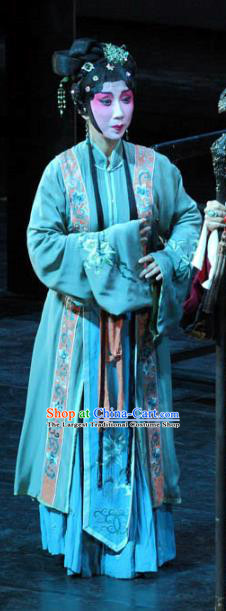 Chinese Kun Opera Actress Wang Xifeng Garment Costumes and Headpieces Dream of Red Mansions Kunqu Opera Diva Dress Apparels
