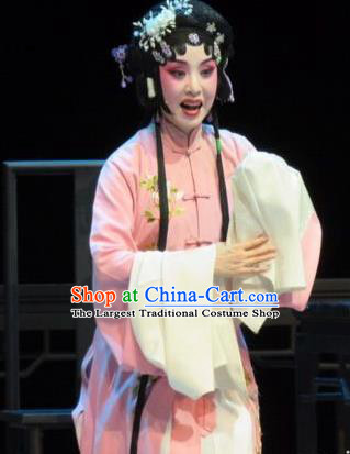 Chinese Ping Opera Widow Diva Apparels Costumes and Headpieces Liang Xiao Traditional Pingju Opera Distress Female Li Xiuru Dress Garment