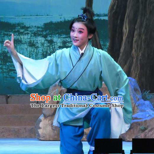 Bao Gong San Kan Butterfly Dream Chinese Ping Opera Wa Wa Sheng Costumes and Headwear Pingju Opera Apparels Young Boy Clothing