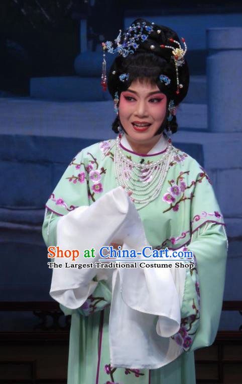 Chinese Ping Opera Actress Hua Tan Apparels Costumes and Headpieces Xue Yu Bing Shuang Traditional Pingju Opera Diva Qin Xuemei Dress Garment