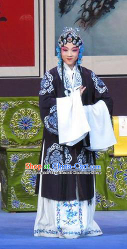 Chinese Ping Opera Diva Zhang Wuke Costumes Flower a Matchmaker Apparels and Headpieces Traditional Pingju Opera Actress Dress Garment