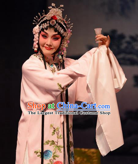 Chinese Ping Opera Young Female Yang Yuying Apparels Costumes and Headpieces Remember Back to the Cup Traditional Pingju Opera Diva Dress Garment