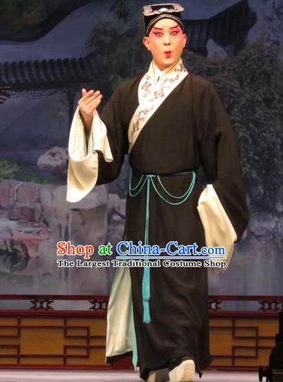 Remember Back to the Cup Chinese Ping Opera Poor Scholar Zhang Tingxiu Costumes and Headwear Pingju Opera Xiaosheng Apparels Clothing