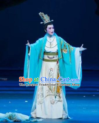 Chinese Yue Opera Royal Highness Niche Apparels Zhen Huan Shaoxing Opera Xiao Sheng Costumes Young Male Garment and Headpieces