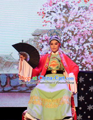 He Wenxiu Chinese Yue Opera Bully Garment Costumes and Headwear Shaoxing Opera Xiaosheng Young Male Zhang Tang Apparels