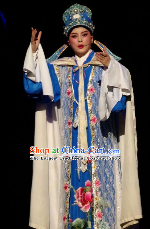 Chinese Yue Opera Young Man The Number One Scholar Is Not Love Yang Xueyun Garment and Hat Shaoxing Opera Niche Costumes Xiaosheng Apparels Clothing