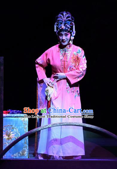 Chinese Beijing Opera Hua Tan Young Female Apparels Costumes and Headdress Tell On Sargam Traditional Peking Opera Dress Diva Zhang Shangzhu Garment