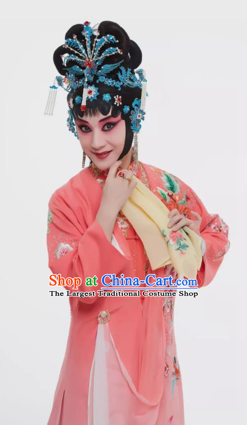 Chinese Beijing Opera Hua Tan Young Female Apparels Costumes and Headdress Tell On Sargam Traditional Peking Opera Dress Diva Zhang Shangzhu Garment
