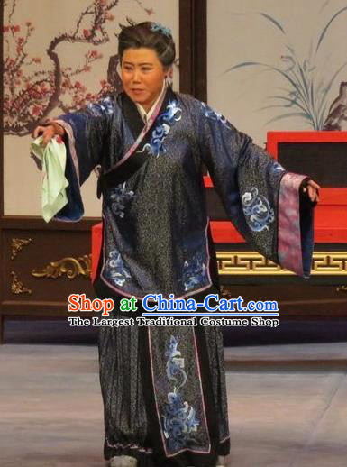 Chinese Ping Opera Elderly Female Apparels Costumes and Headpieces Southeast Fly the Peacocks Traditional Pingju Opera Pantaloon Dress Garment