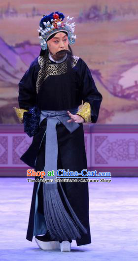Han Yuniang Chinese Peking Opera Laosheng Garment Costumes and Headwear Beijing Opera Elderly Male Apparels Scholar Cheng Pengjv Clothing